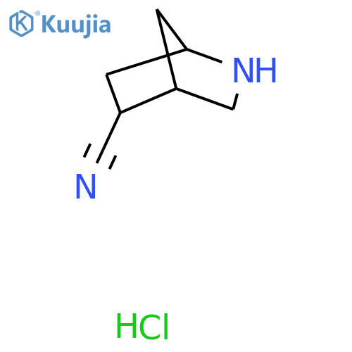 2-azabicyclo2.2.1heptane-5-carbonitrile hydrochloride structure
