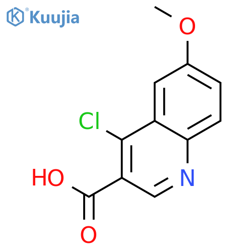 4-Chloro-6-methoxyquinoline-3-carboxylic acid structure