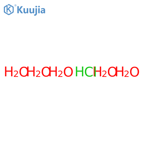 Hydrochloric acid, pentahydrate structure