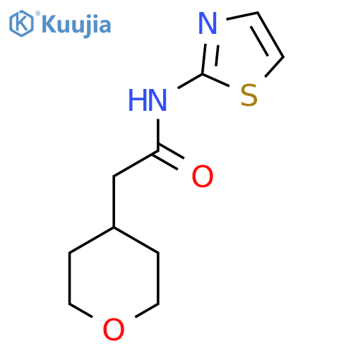 2-(oxan-4-yl)-N-(1,3-thiazol-2-yl)acetamide structure