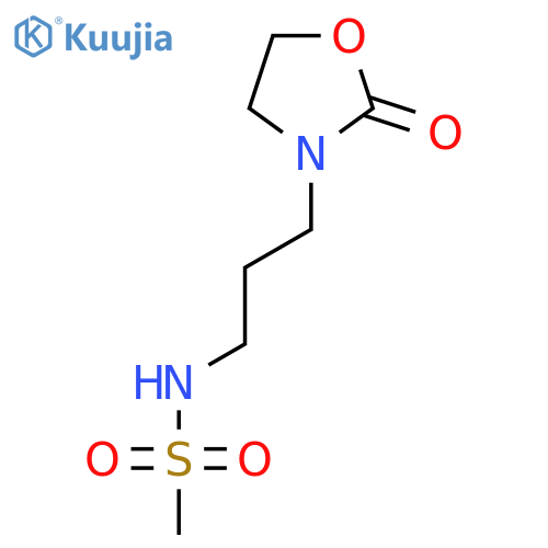 N-[3-(2-Oxo-1,3-oxazolidin-3-yl)propyl]methanesulfonamide structure