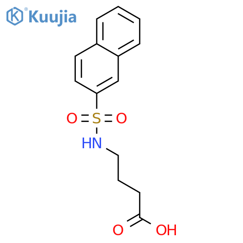 4-(Naphthalene-2-sulfonamido)butanoic Acid structure