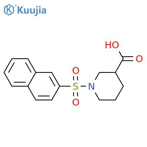 1-(Naphthalene-2-sulfonyl)-piperidine-3-carboxylic acid structure