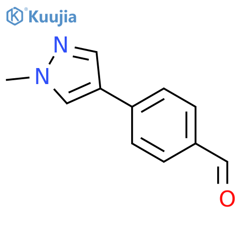 4-(1-methyl-1H-pyrazol-4-yl)benzaldehyde structure