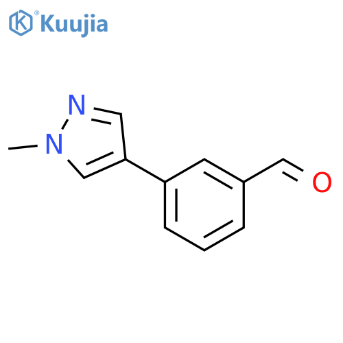 3-(1-methyl-1H-pyrazol-4-yl)benzaldehyde structure