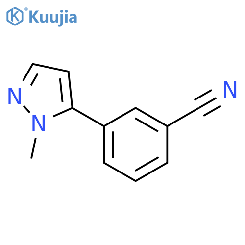 3-(1-Methyl-1H-pyrazol-5-yl)benzonitrile structure