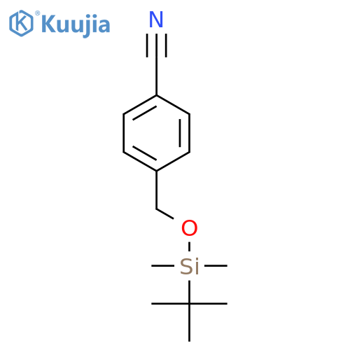 Benzonitrile, 4-[[[(1,1-dimethylethyl)dimethylsilyl]oxy]methyl]- structure