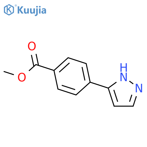 Methyl 4-(1H-pyrazol-5-yl)benzoate structure