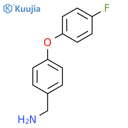 1-4-(4-Fluorophenoxy)phenylmethanamine structure
