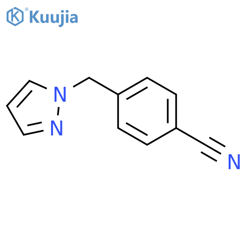 4-(1H-Pyrazol-1-ylmethyl)benzonitrile structure