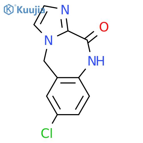 11H-Imidazo[2,1-c][1,4]benzodiazepin-11-one, 7-chloro-5,10-dihydro- structure