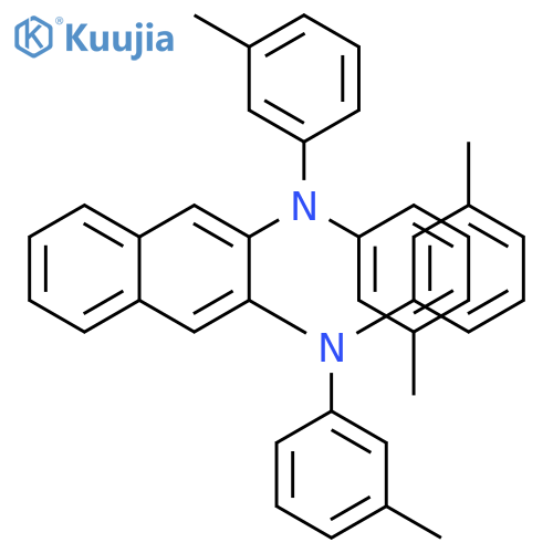 2,3-Naphthalenediamine, N,N,N',N'-tetrakis(3-methylphenyl)- structure