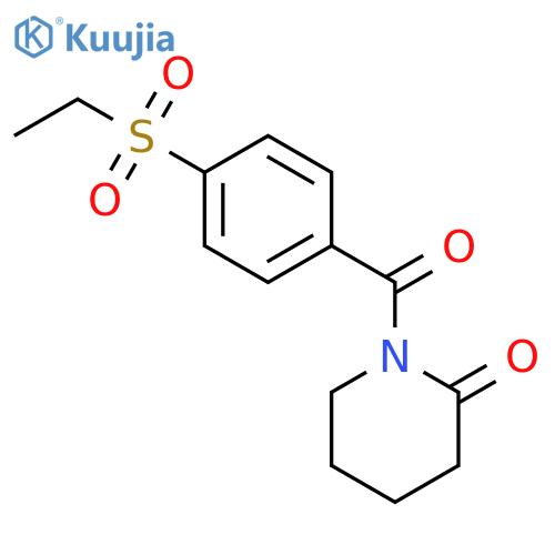 2-Piperidinone, 1-[4-(ethylsulfonyl)benzoyl]- structure