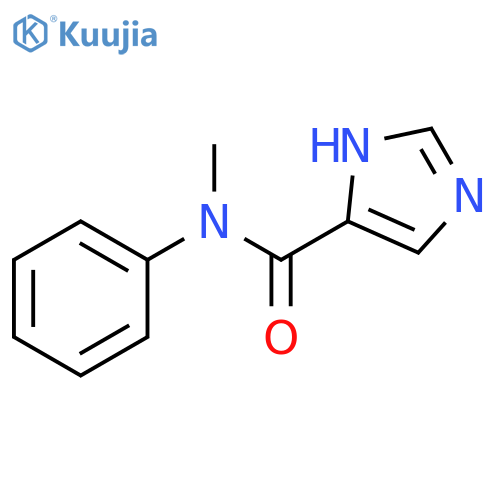 N-methyl-N-phenyl-1H-imidazole-5-carboxamide structure