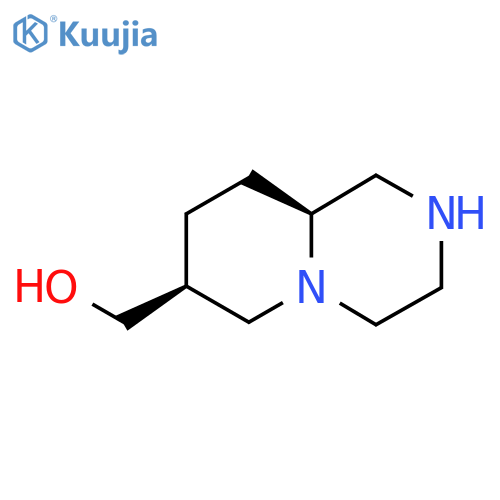 ((7S,9AS)-Octahydro-1H-pyrido[1,2-A]pyrazin-7-YL)methanol structure
