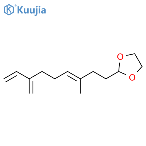 1,3-Dioxolane, 2-(3-methyl-7-methylene-3,8-nonadienyl)-, (E)- structure