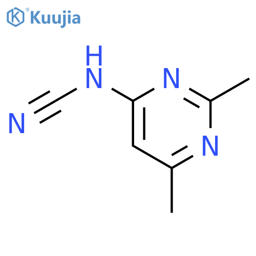 Cyanamide,(2,6-dimethyl-4-pyrimidinyl)- (9CI) structure