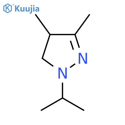 2-Pyrazoline, 1-isopropyl-3,4-dimethyl- structure