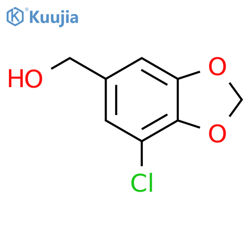 (7-CHLORO-1,3-BENZODIOXOL-5-YL)METHANOL structure