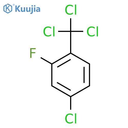 Benzene,4-chloro-2-fluoro-1-(trichloromethyl)- structure