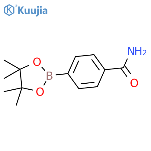 4-(4,4,5,5-Tetramethyl-1,3,2-dioxaborolan-2-yl)benzamide structure