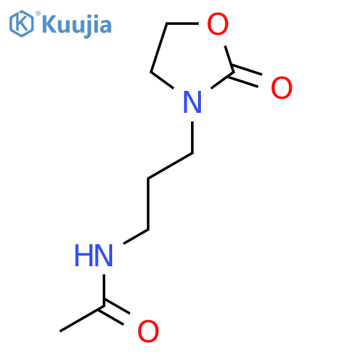 N-[3-(2-Oxo-1,3-oxazolidin-3-yl)propyl]acetamide structure