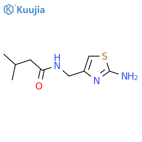 N-[(2-amino-1,3-thiazol-4-yl)methyl]-3-methylbutanamide structure