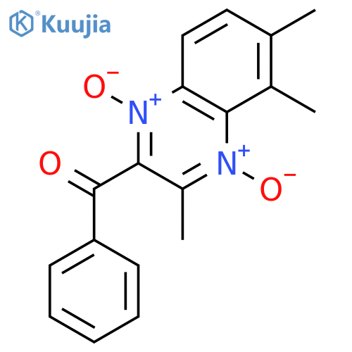 Methanone, phenyl(3,5,6-trimethyl-1,4-dioxido-2-quinoxalinyl)- structure