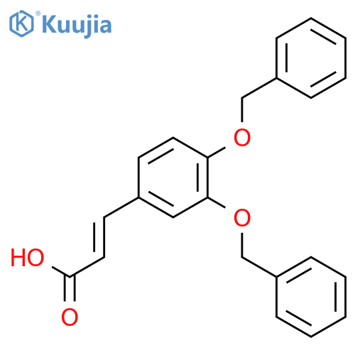 2-Propenoic acid, 3-[3,4-bis(phenylmethoxy)phenyl]-, (2E)- structure