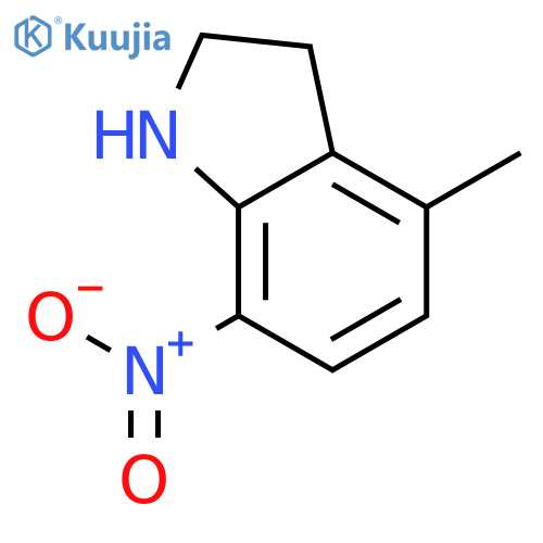 4-methyl-7-nitro-indoline structure