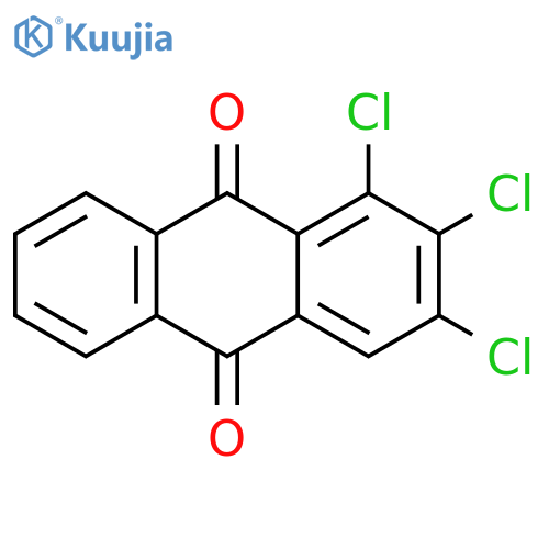 9,10-Anthracenedione, 1,2,3-trichloro- structure