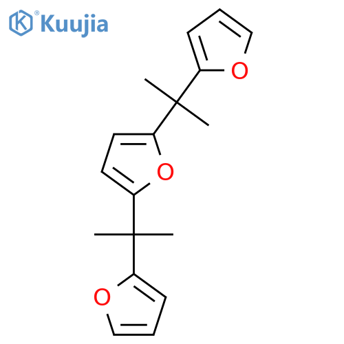 2,5-bis[2-(furan-2-yl)propan-2-yl]furan structure