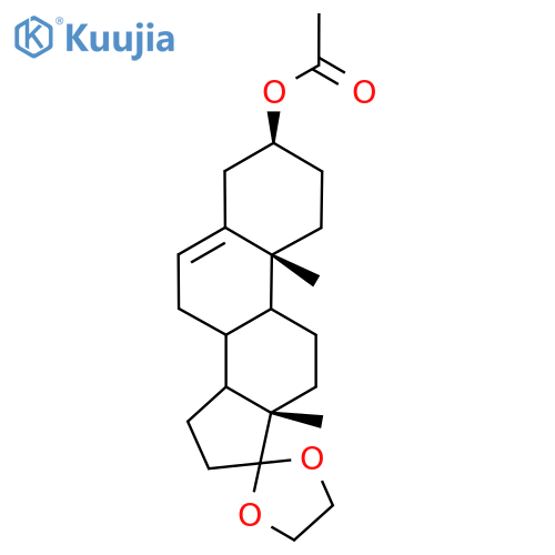[(3S,10R,13S)-10,13-Dimethylspiro[1,2,3,4,7,8,9,11,12,14,15,16-dodecahydrocyclopenta[a]phenanthrene-17,2'-1,3-dioxolane]-3-yl] acetate structure