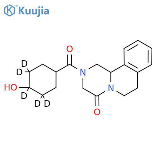 cis-Hydroxy Praziquantel-d5 structure