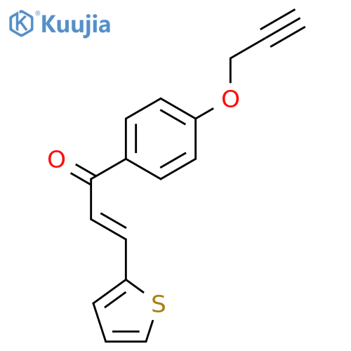 2-Propen-1-one, 1-[4-(2-propyn-1-yloxy)phenyl]-3-(2-thienyl)-, (2E)- structure