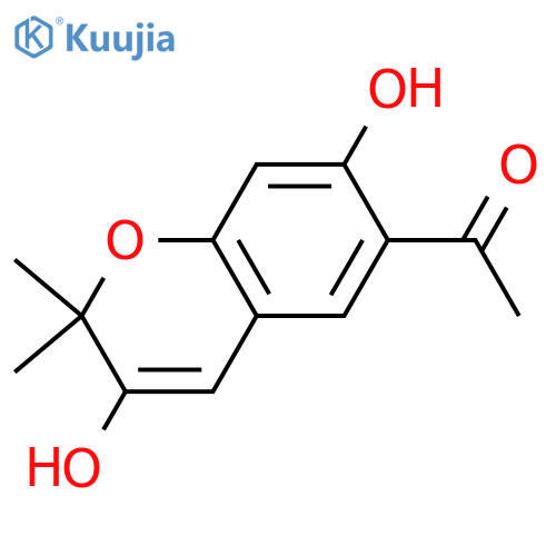 6-Acetyl-3,7-dihydroxy-2,2-dimethyl-2H-1-benzopyran structure