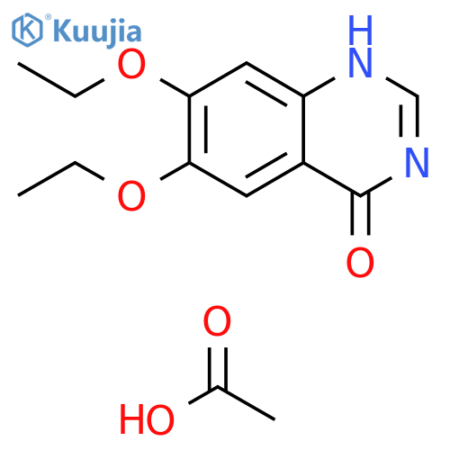 4(1H)-Quinazolinone, 6,7-diethoxy-, acetate (2:1) structure