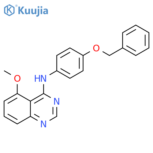4-Quinazolinamine, 5-methoxy-N-[4-(phenylmethoxy)phenyl]- structure