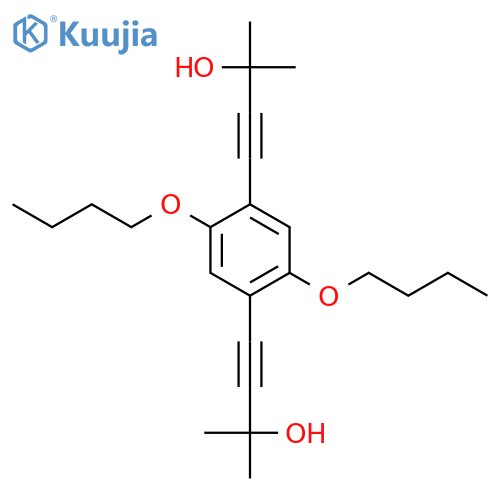 3-Butyn-2-ol,4,4'-(2,5-dibutoxy-1,4-phenylene)bis[2-methyl- structure