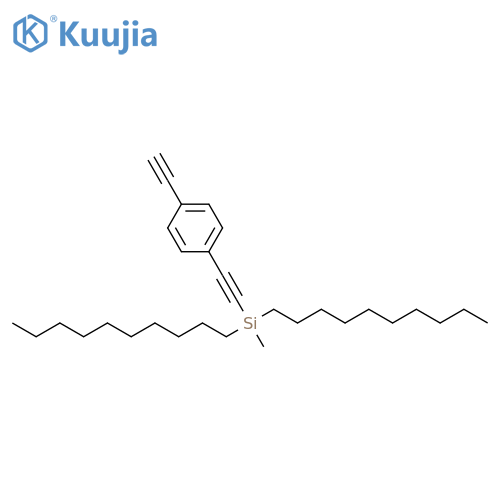 Benzene, 1-[2-(didecylmethylsilyl)ethynyl]-4-ethynyl- structure