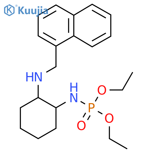 Diethyl N-[(1S，2S)-2-[(1-naphthalenylmethyl)amino]cyclohexyl]phosphoramidate structure