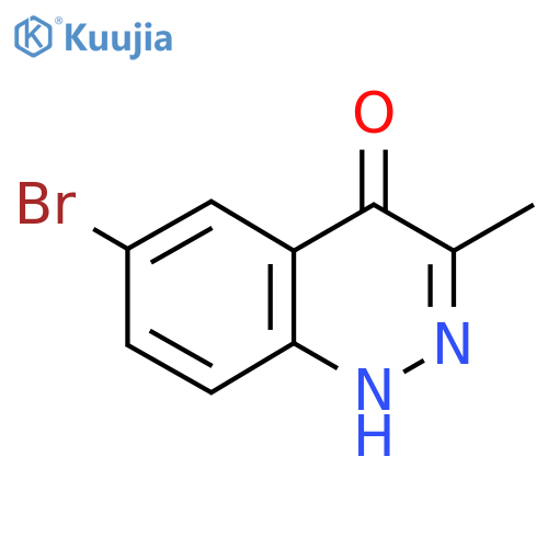 6-Bromo-3-methyl-4-cinnolinol structure