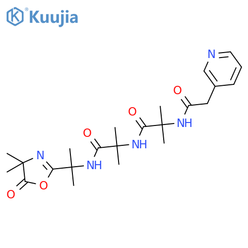 3-Pyridineacetamide, N-[2-[[2-[[1-(4,5-dihydro-4,4-dimethyl-5-oxo-2-oxazolyl)-1-methylethyl]amino]-1,1-dimethyl-2-oxoethyl]amino]-1,1-dimethyl-2-oxoethyl]- structure
