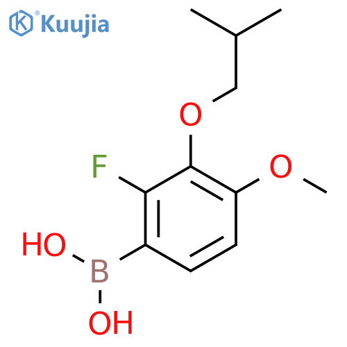 2-Fluoro-3-isobutoxy-4-methoxyphenylboronic acid structure