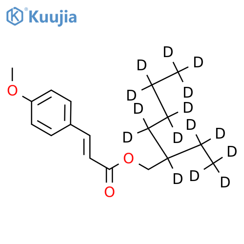 2-Ethyl-d5-hexyl-2,3,3,4,4,5,5,6,6,6-d10 4-methoxycinnamate structure