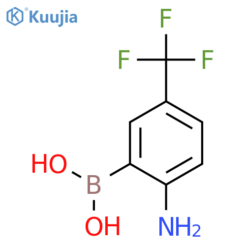 2-Amino-5-(trifluoromethyl)phenylboronic acid structure