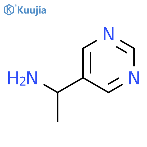 1-pyrimidin-5-ylethanamine structure