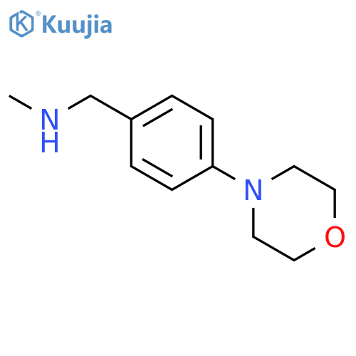 methyl({[4-(morpholin-4-yl)phenyl]methyl})amine structure