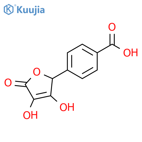 Benzoic acid, 4-(2,5-dihydro-3,4-dihydroxy-5-oxo-2-furanyl)- structure
