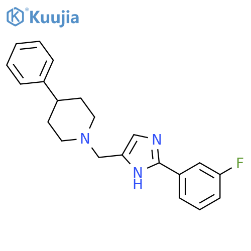 Piperidine, 1-[[2-(3-fluorophenyl)-1H-imidazol-4-yl]methyl]-4-phenyl- structure